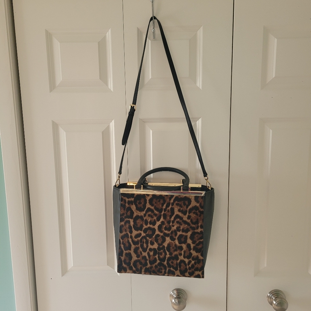 New with Tag, Beautiful Michael Kors leather and calf hair Leopard Print bag